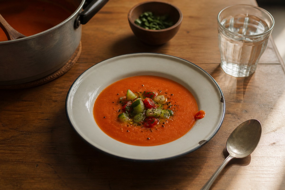 Proper Andalusian gazpacho