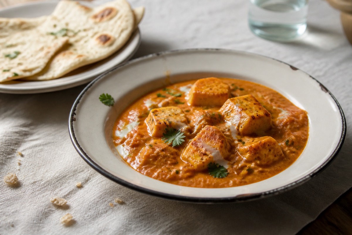 Lighter paneer butter masala