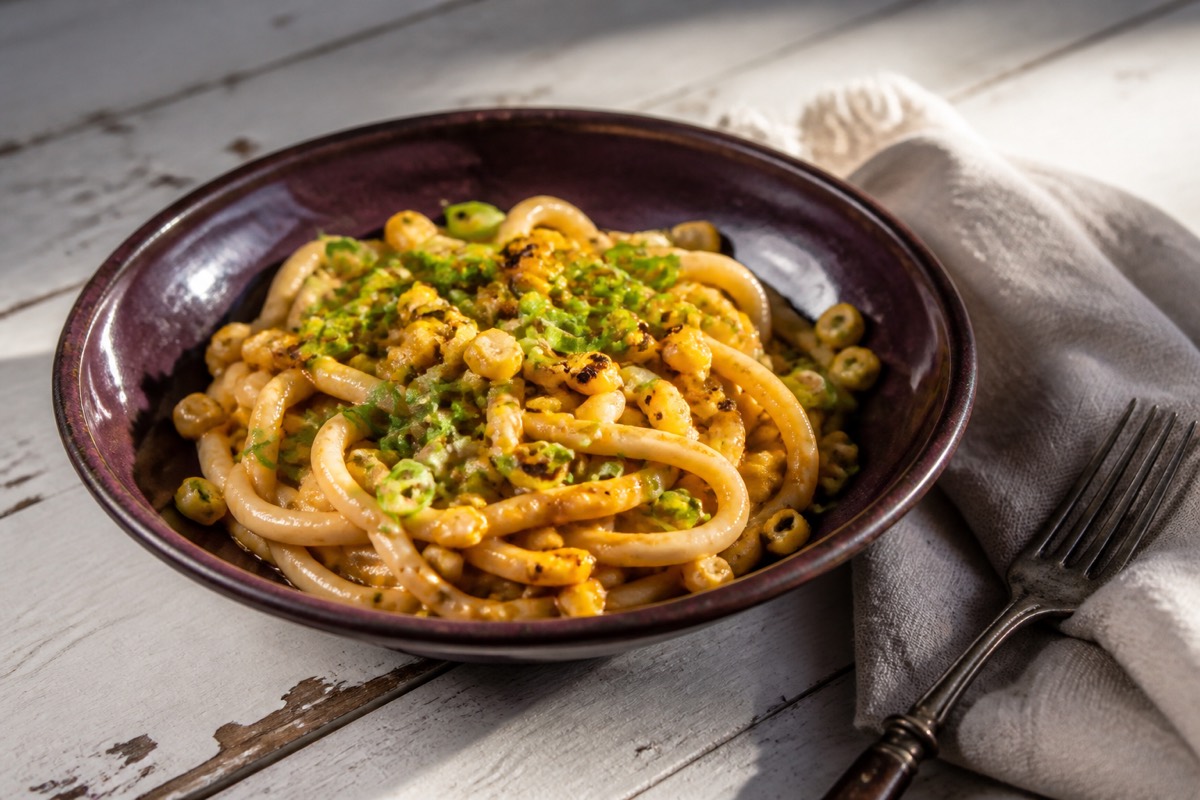 Miso butter corn udon