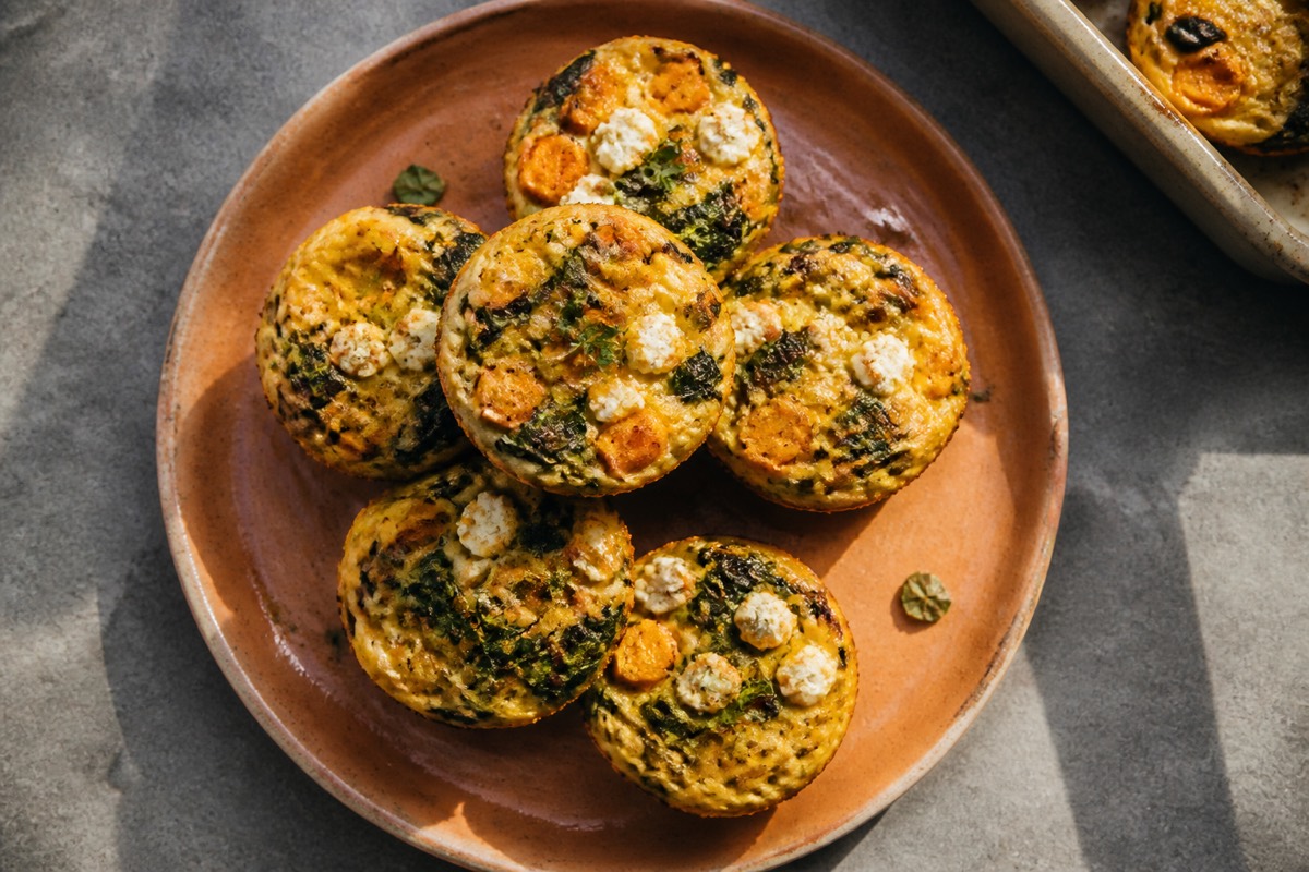 Squash & feta frittata muffins (lunchbox batch)