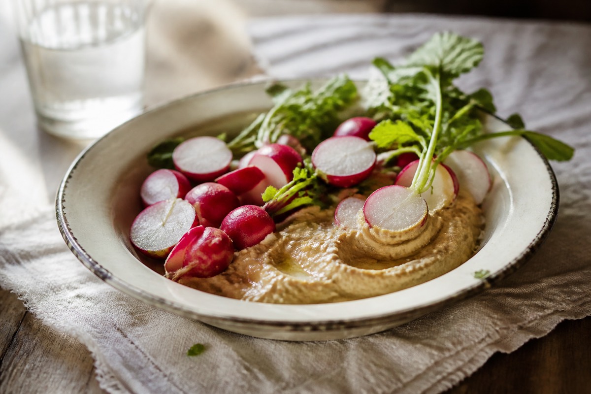 Radishes with miso butter & flaky salt